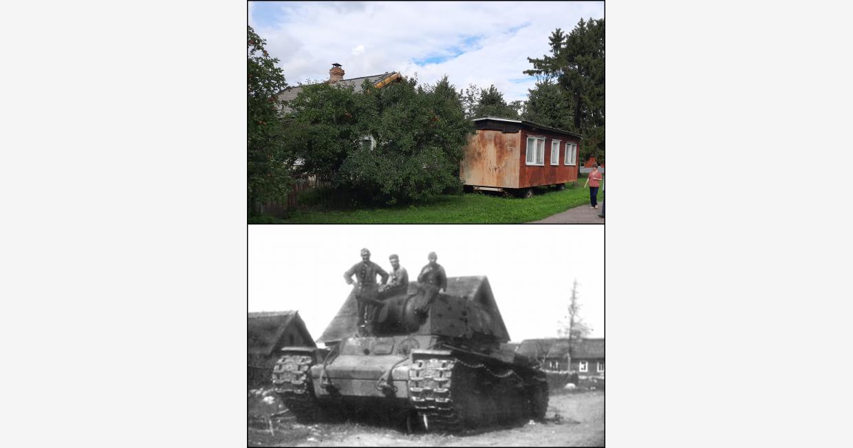 Volpi village kv-1 tank German soldiers