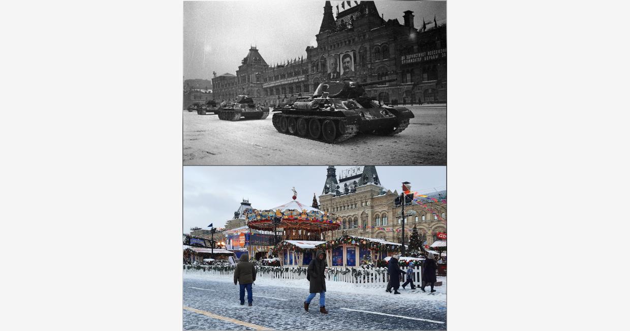 T-34 tanks moscow red square parade