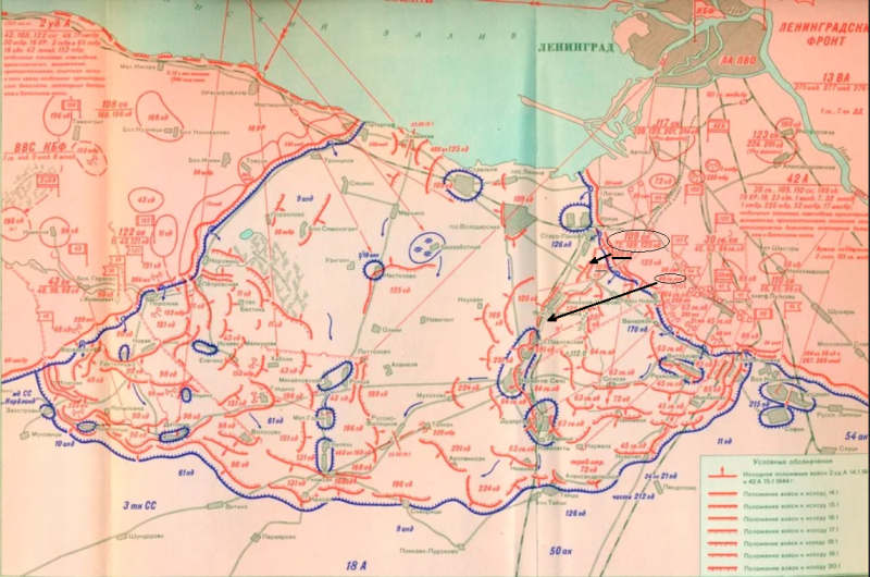 карта наступления Январский Гром 1944