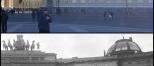 Now and then Leningrad Palace square