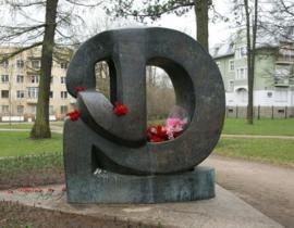 Holocaust memorial in Pushkin